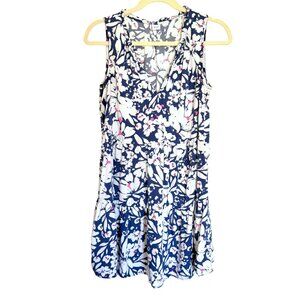 Gap Women’s Floral Sleeveless Dress - Blue White Pink Size Small